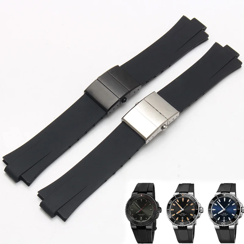 Rubber Strap Diver - Convex Interface 24*11 Silicone Rubber Strap