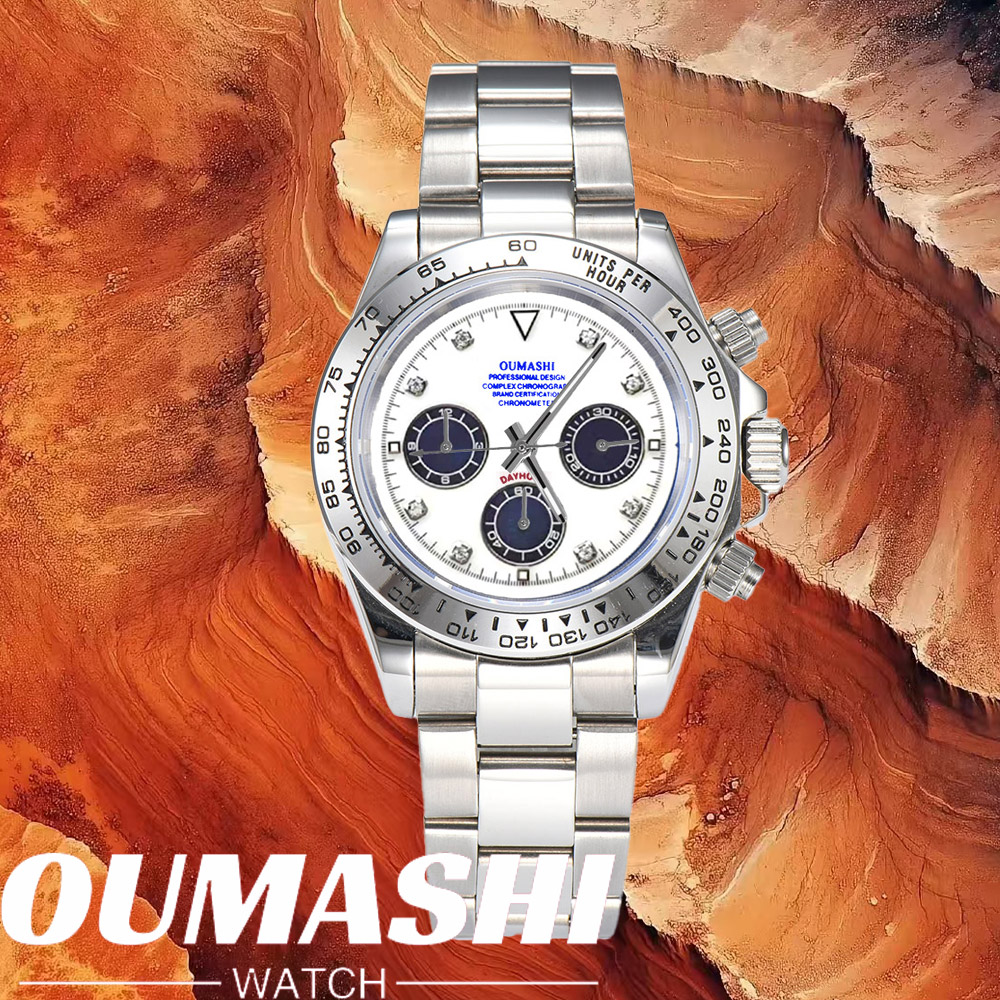 Stainless Bracelet Diver - Luxury VK63 Watches Sapphire Glass 316L