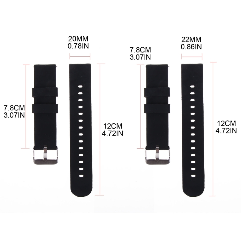 Silicone Strap 20/22mm Soft Qu - Silicone Watch Band 22Mm recension och pris