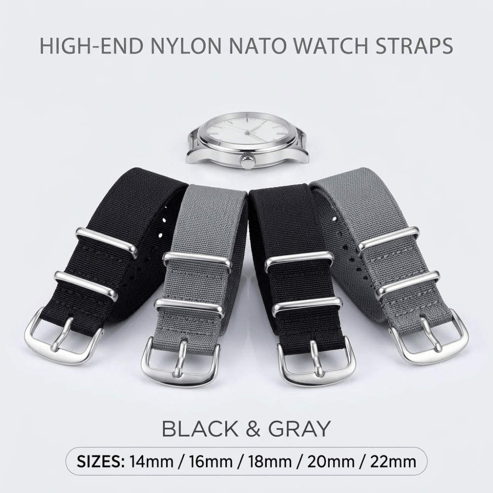 14/16/18/20/22mm NATO Watch Ba - Nato Strap Nylon recension och pris