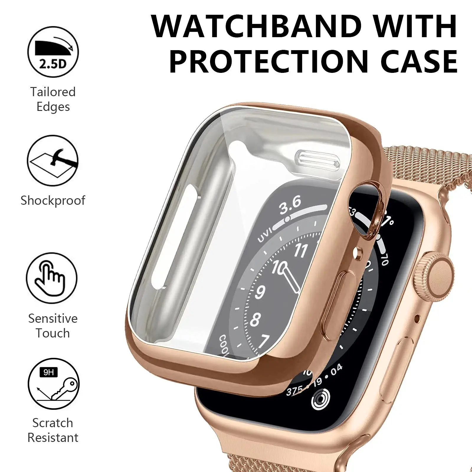 Milanese Loop+Case For Apple W - Milanese Loop Magnetic recension och pris
