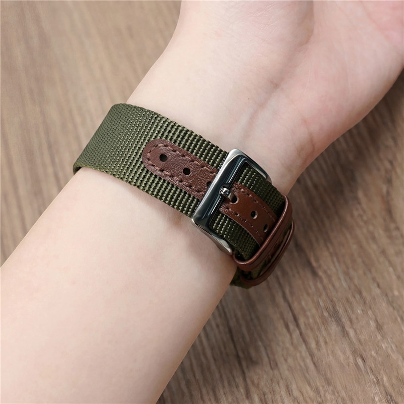 Nylon Ribbed Watch Band 20mm 2 - Canvas Strap Watch recension och pris