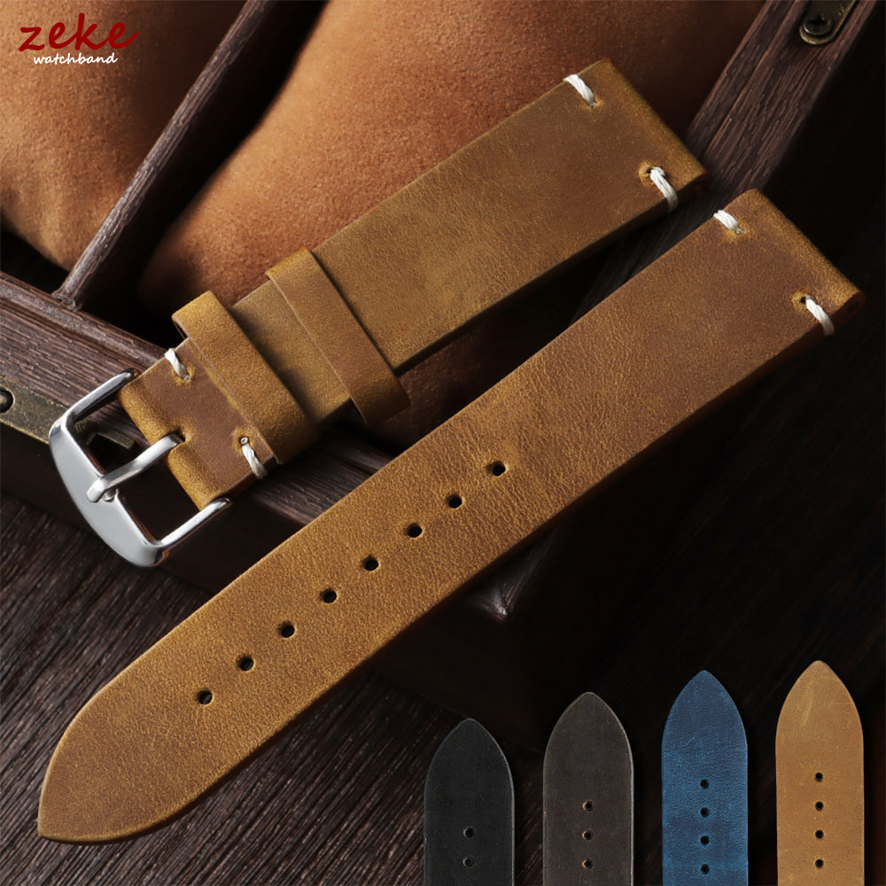 Vintage Soft Oil Wax Watch Ban - Suede Strap Watch recension och pris