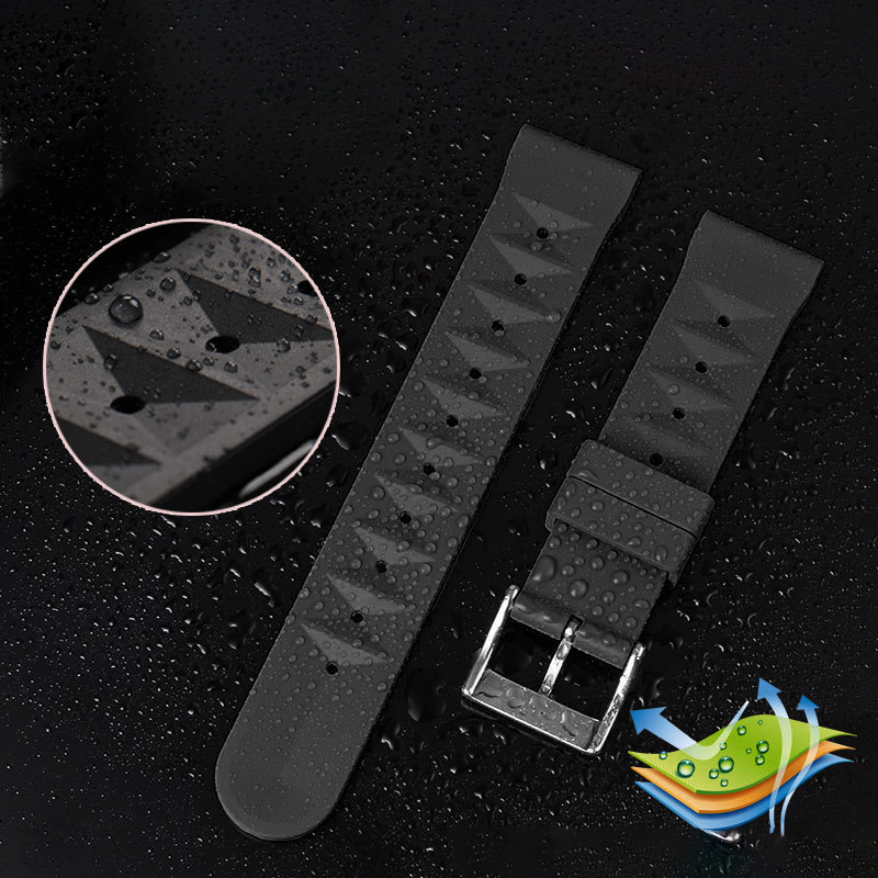 Premium Rubber Watch Band for  - Rubber Strap Diver recension och pris