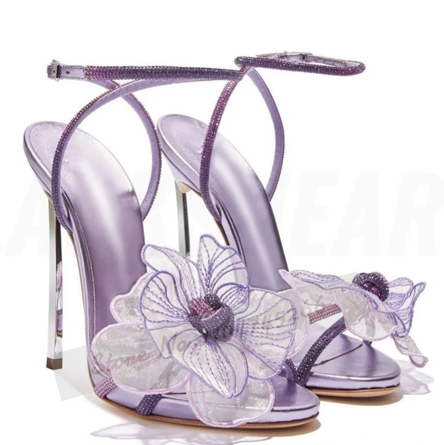 Silver Metal Blade Heel Fairy  - Mesh Strap Metal recension och pris