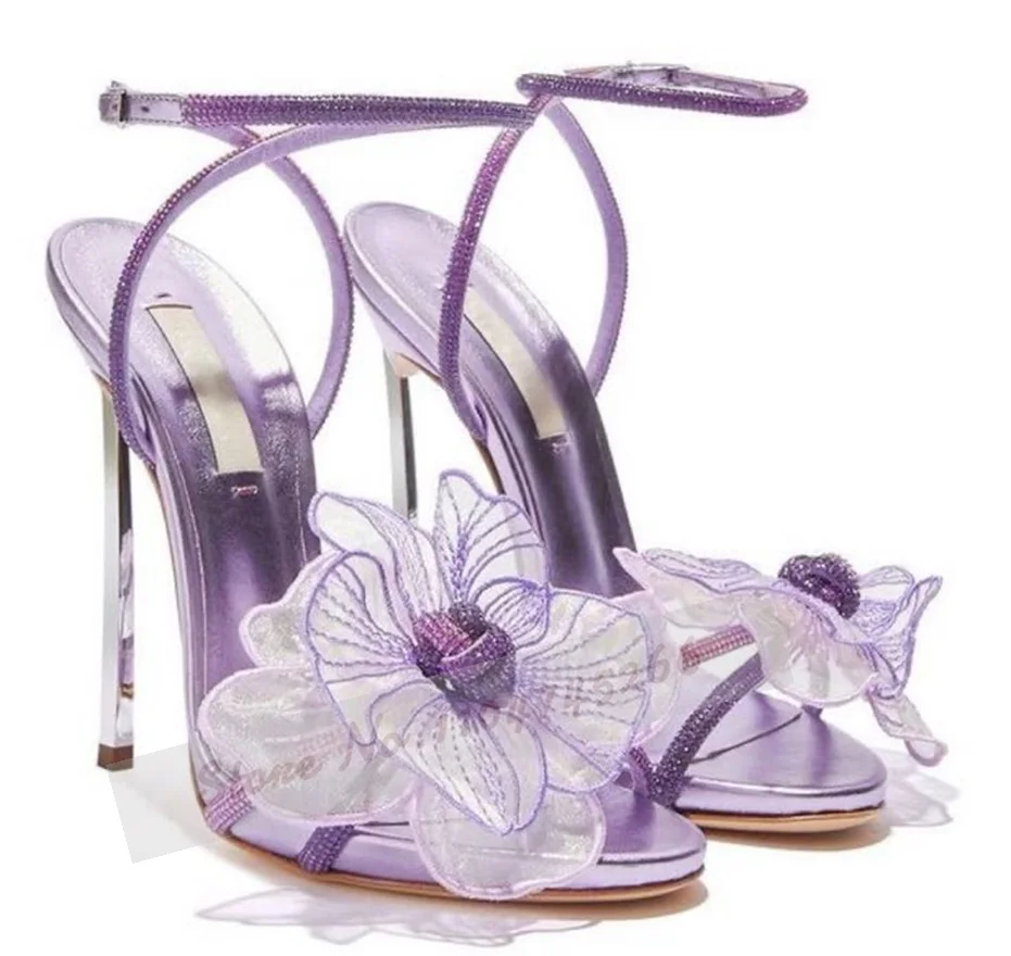 Silver Metal Blade Heel Fairy  - Mesh Strap Metal recension och pris