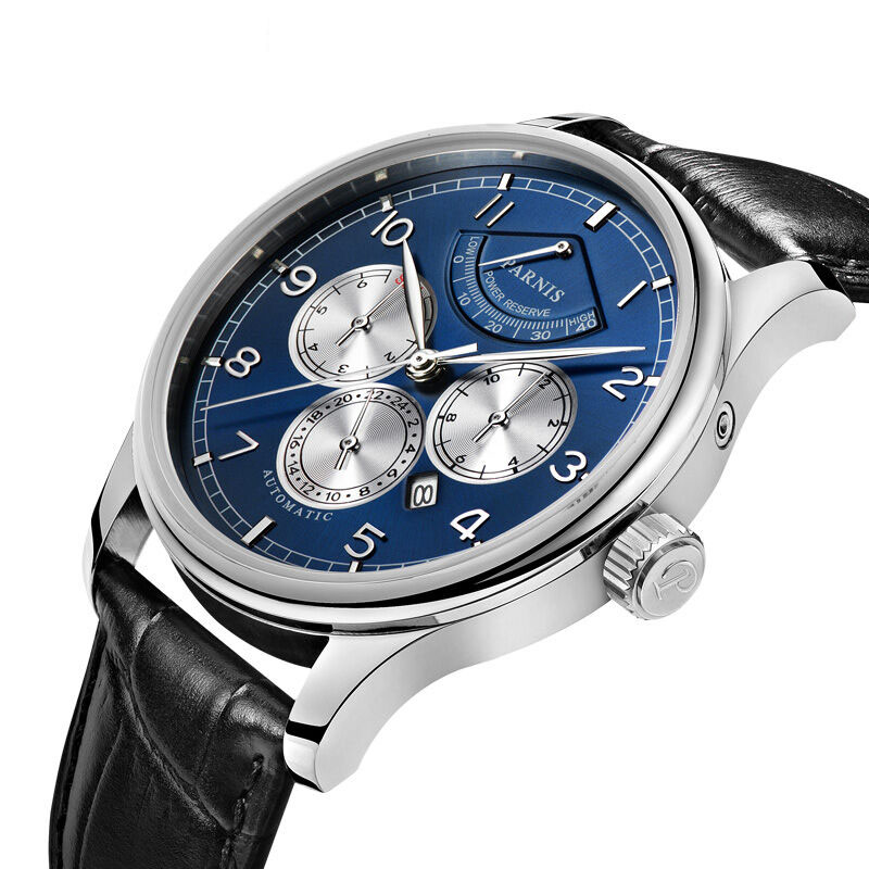 Parnis Pilot II Seriers Lumino - Leather Watch Band Men recension och pris