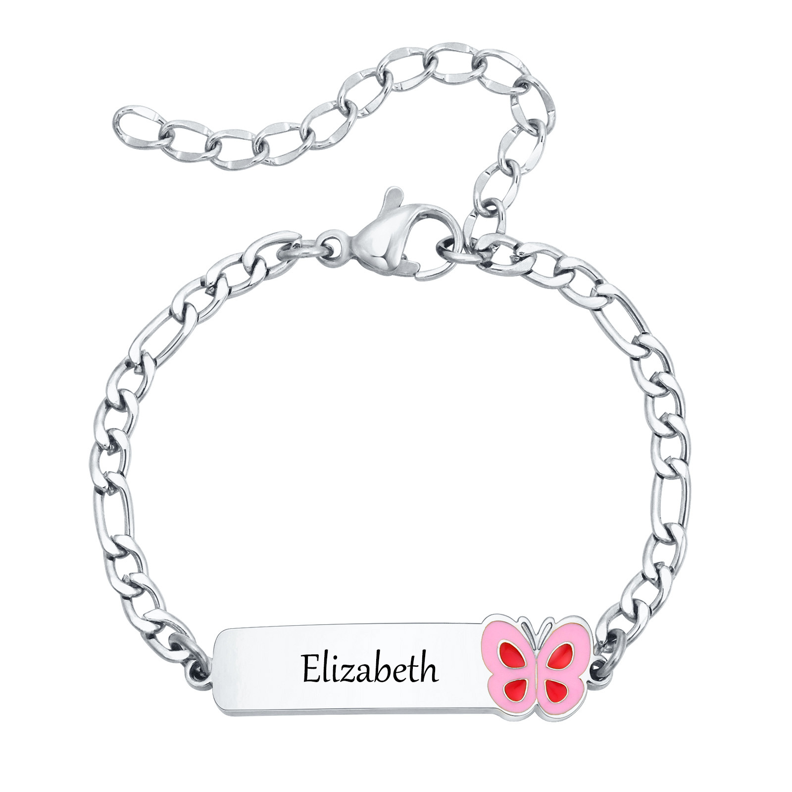 Vnox Personalized Baptism Gift - Butterfly Clasp Deployant recension och pris