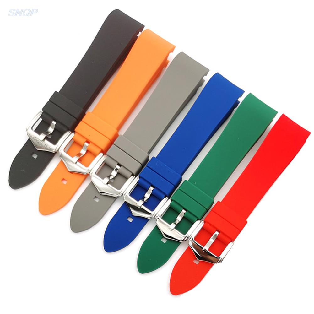 Curved End Watch Band Sport Si - Rubber Strap Diver recension och pris