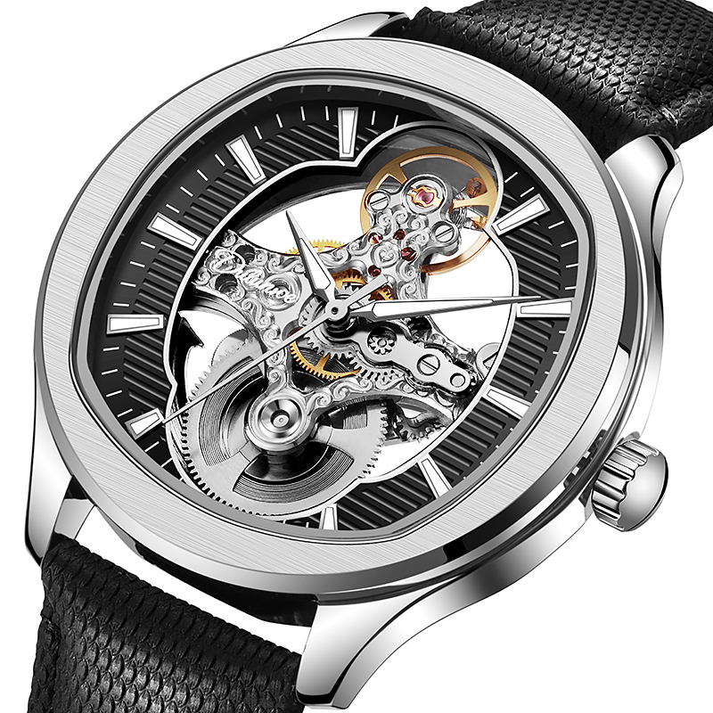 Lnverted Tourbillon Design Wat - Leather Watch Band Men recension och pris
