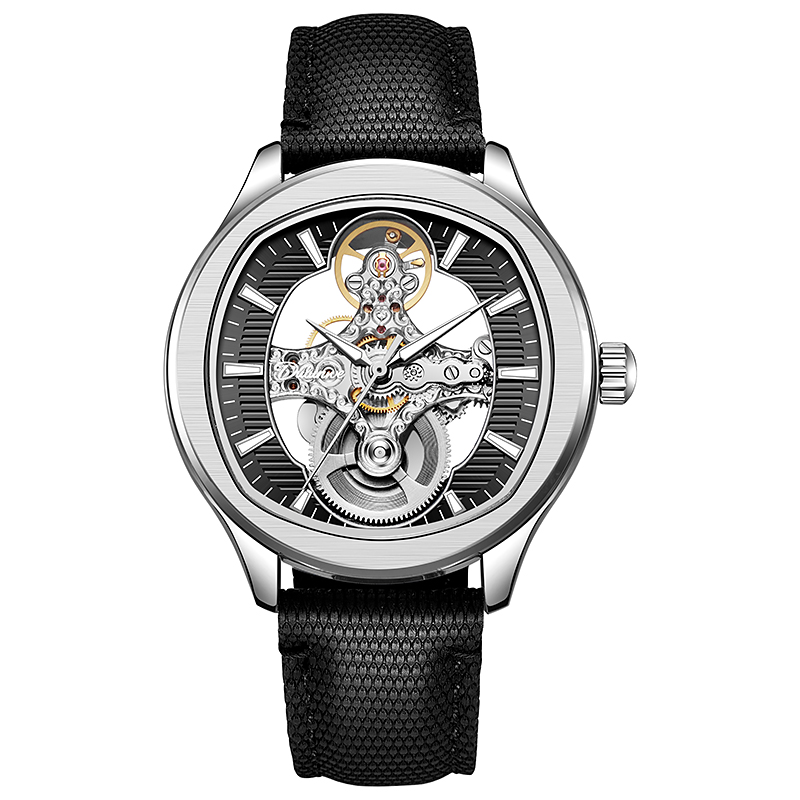 Lnverted Tourbillon Design Wat - Leather Watch Band Men recension och pris
