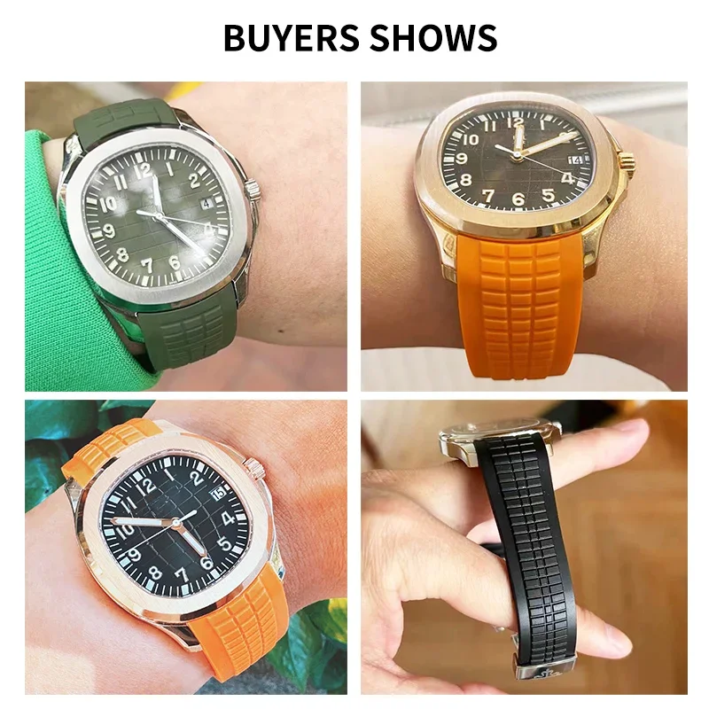 For Patek Philippe Grenade 516 - Rubber Strap Diver recension och pris