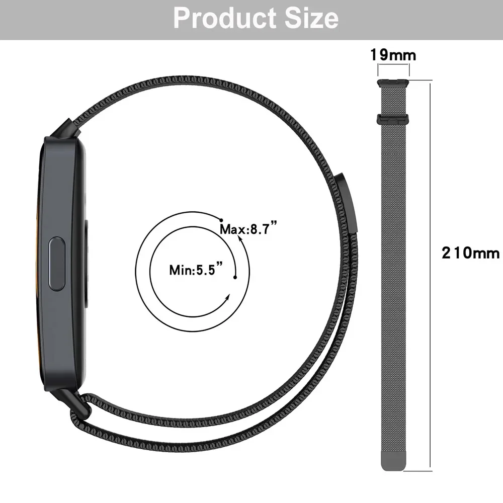 Milanese Loop Strap for Huawei - Milanese Loop Magnetic recension och pris