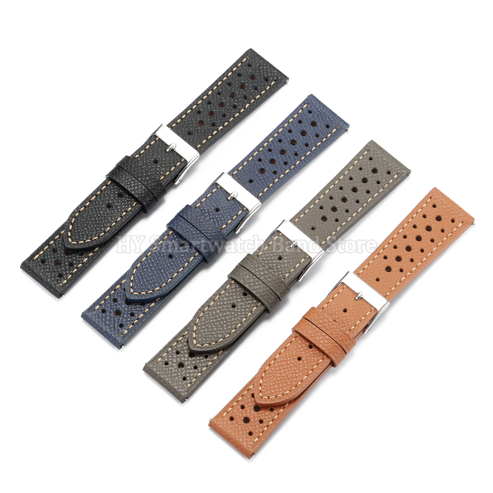 18mm 19mm 20mm 22mm Breathable - Leather Strap Quick Release recension och pris