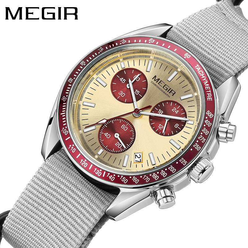 MEGIR 2247 New Luxury Men's Wa - Canvas Strap Watch recension och pris