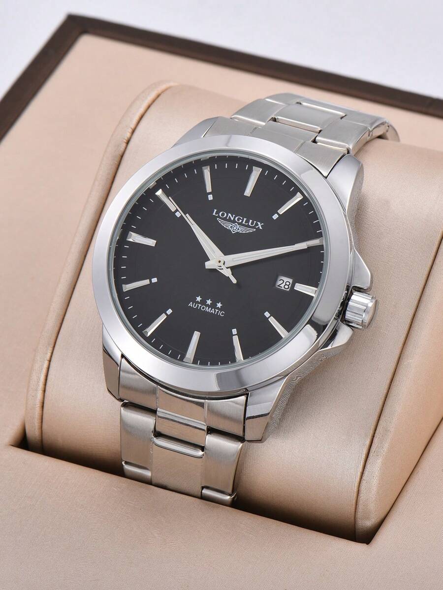 LONGLUX 1pc Men's Automatic Me - Butterfly Clasp Deployant recension och pris