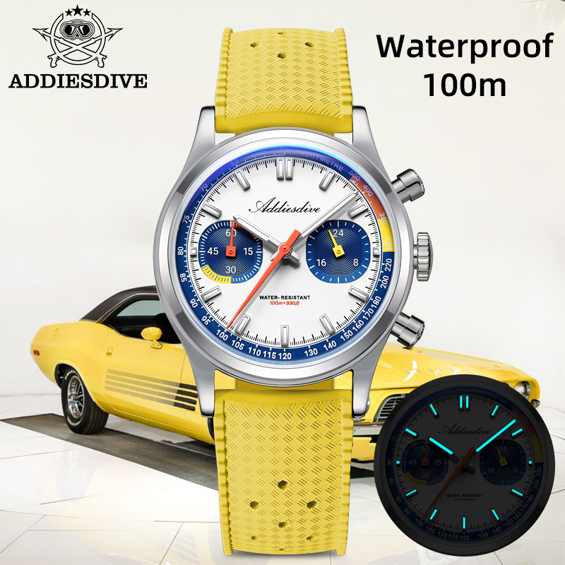 ADDIESDIVE Fashion Men's Quart - Rubber Strap Diver recension och pris