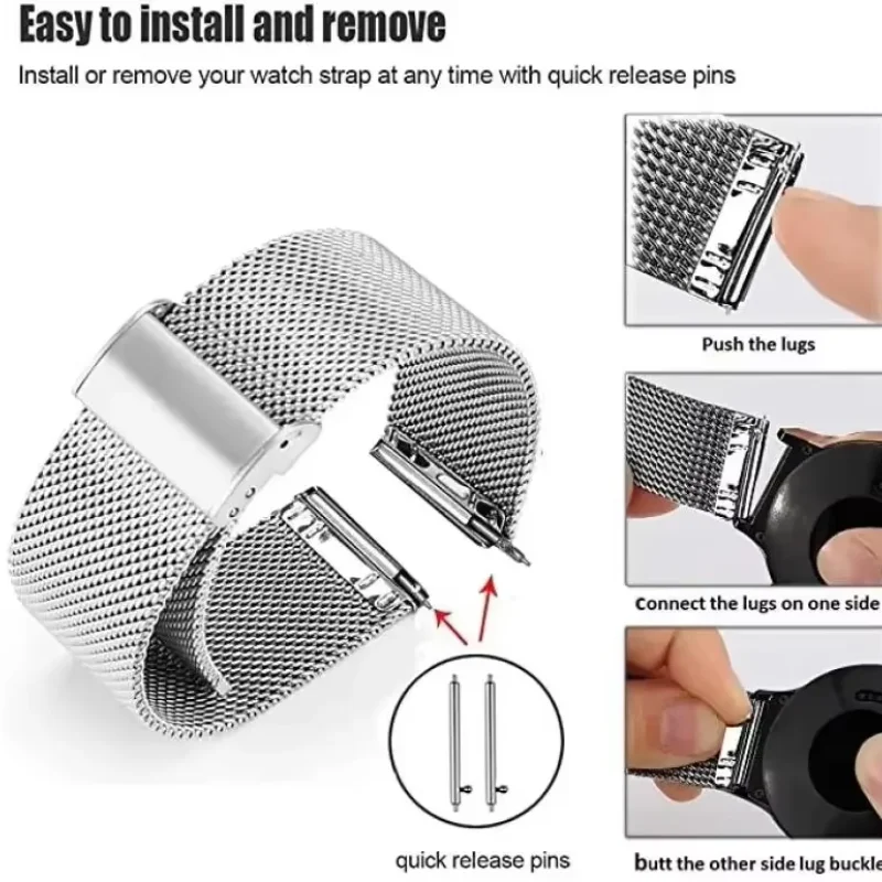 22mm 20mm Milanese Loop For Ga - Milanese Loop Magnetic recension och pris