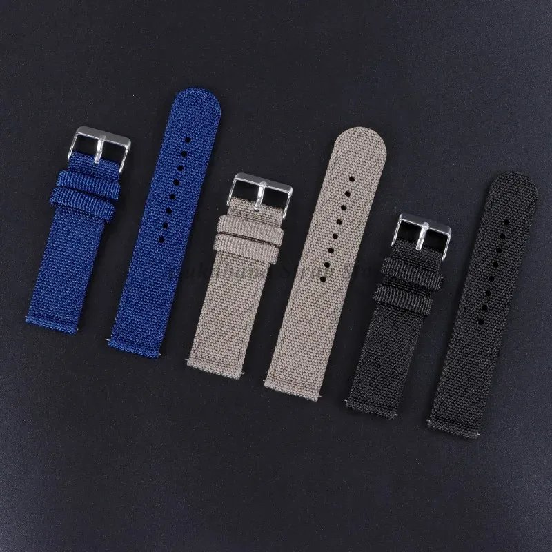 18 20 22 24mm Nylon Canvas Str - Nato Strap Nylon recension och pris