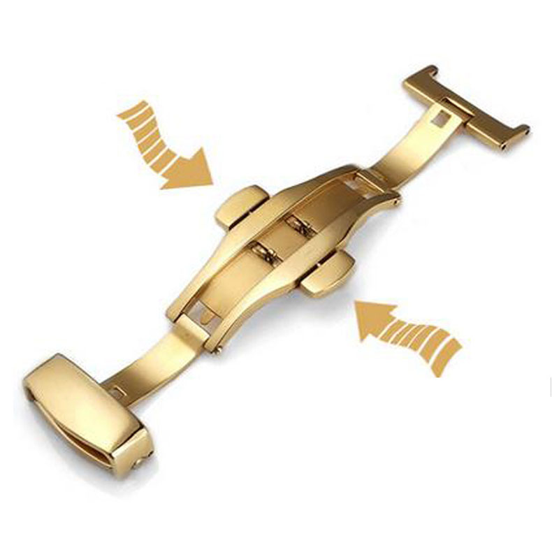 Automatic Double Click Butterf - Butterfly Clasp Deployant recension och pris