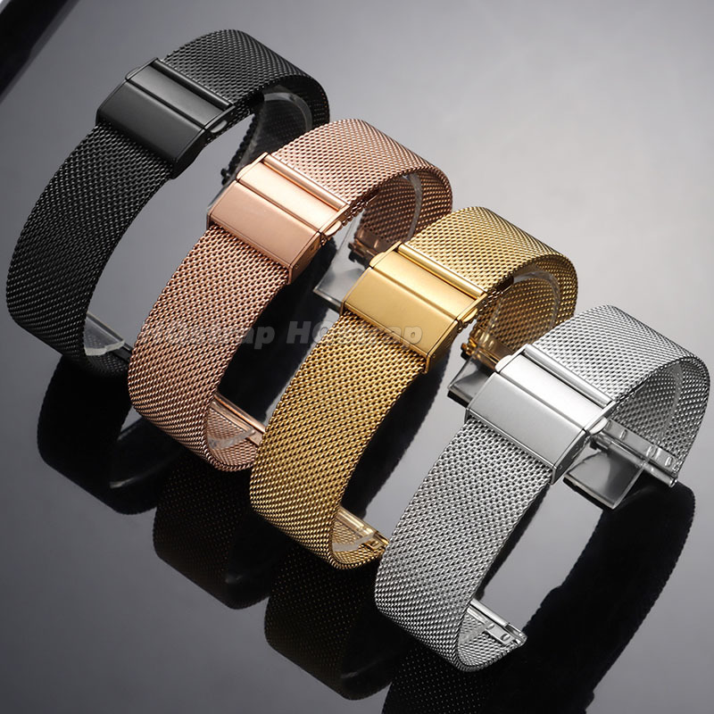 16/18/20/22mm 0.6mm Milanese M - Mesh Strap Metal recension och pris