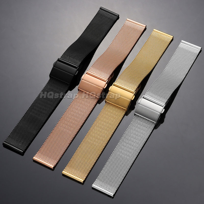 16/18/20/22mm 0.6mm Milanese M - Mesh Strap Metal recension och pris