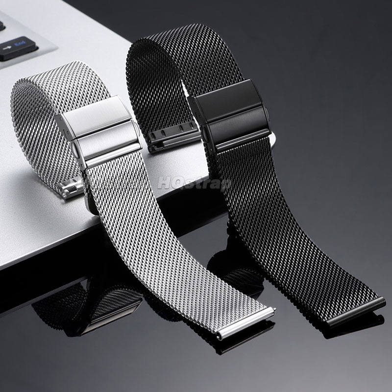 16/18/20/22mm 0.6mm Milanese M - Mesh Strap Metal recension och pris