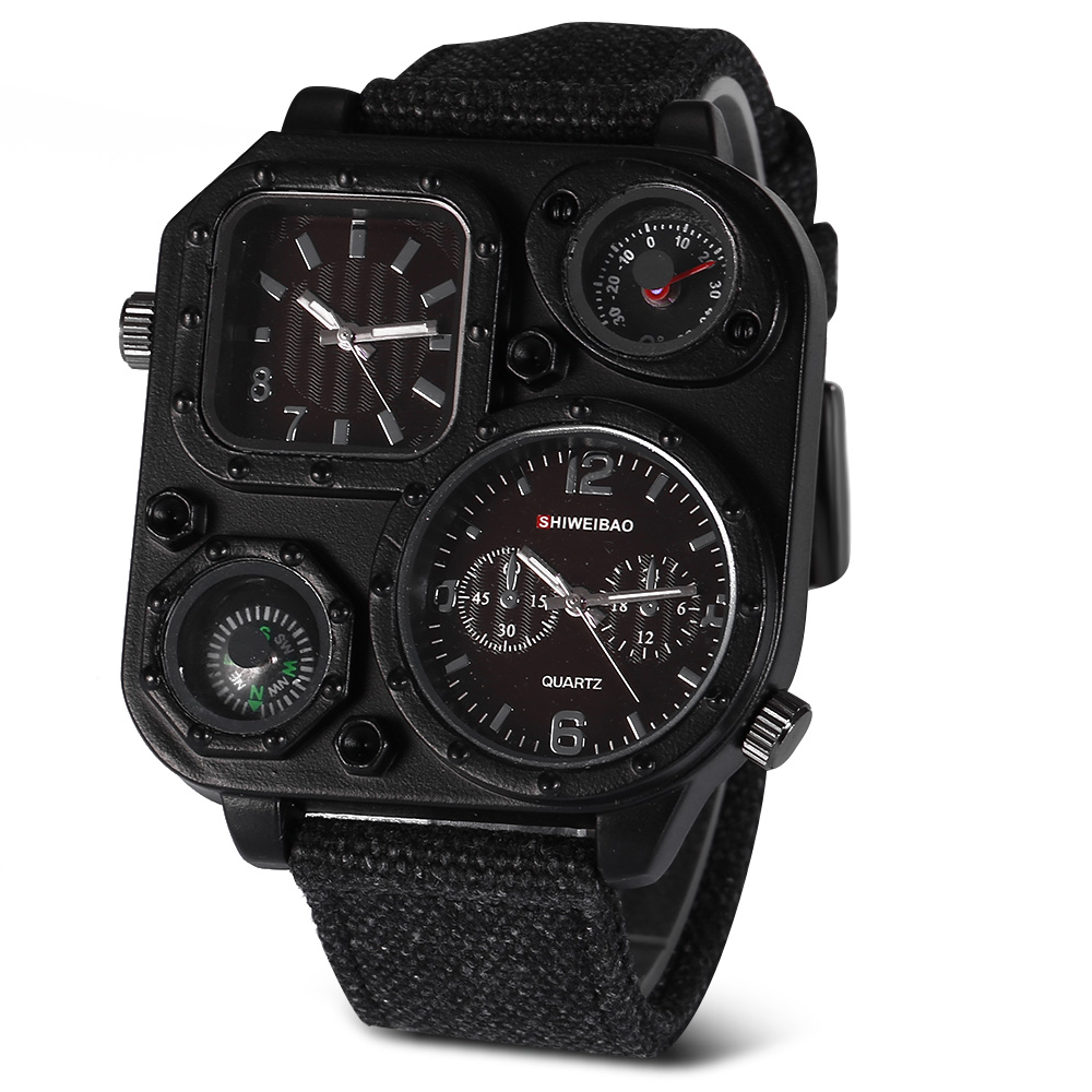 Quartz Mens Watches Top Brand  - Canvas Strap Watch recension och pris