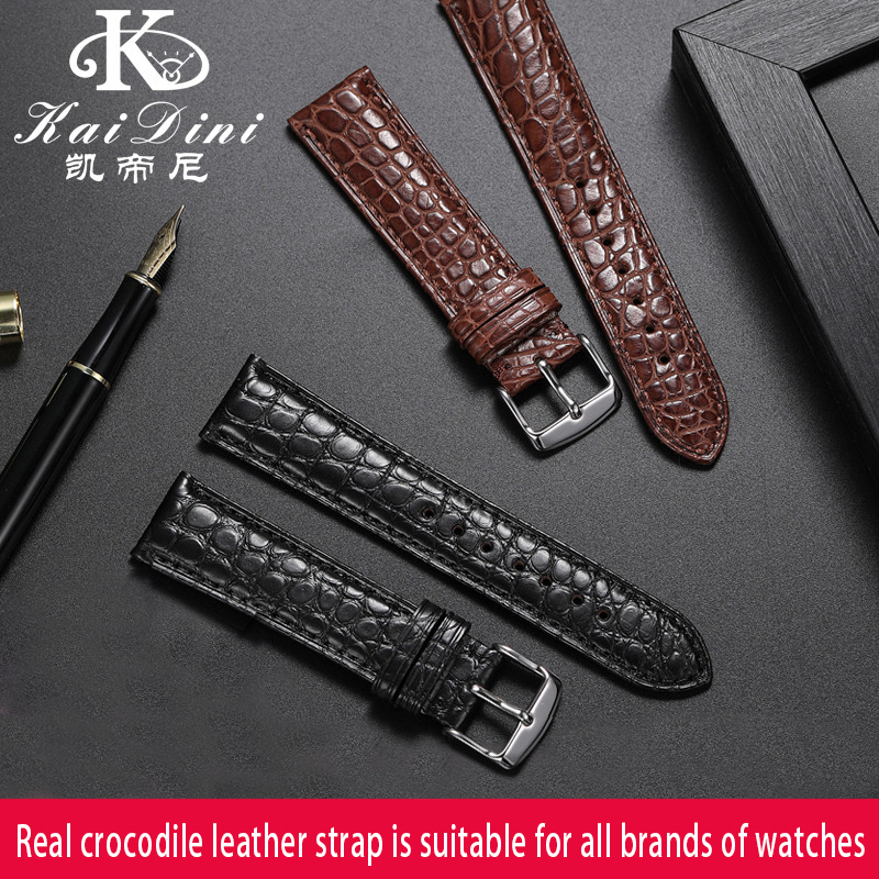 Genuine Alligator Watch Strap  - Leather Watch Band Men recension och pris