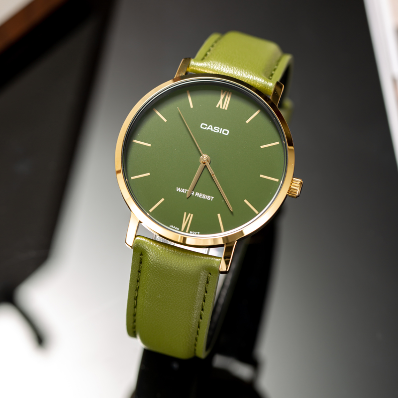 CASIO MTP-VT01L Quartz Watch f - Leather Watch Band Men recension och pris