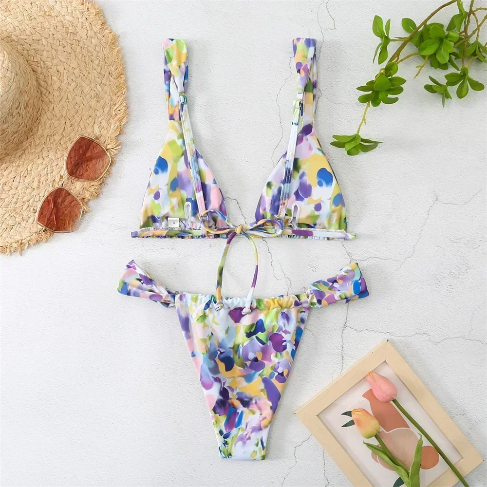 Vintage Print Bikini Thong Str - Tropic Strap Vintage recension och pris