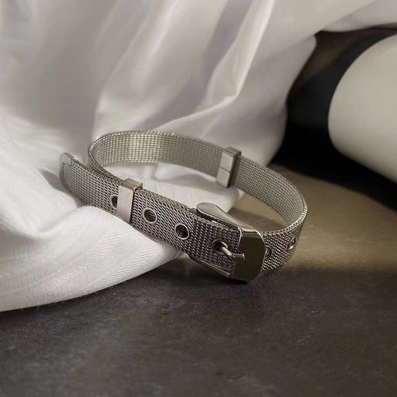 1pc 8mm Titanium Steel Mesh Br - Mesh Strap Metal recension och pris