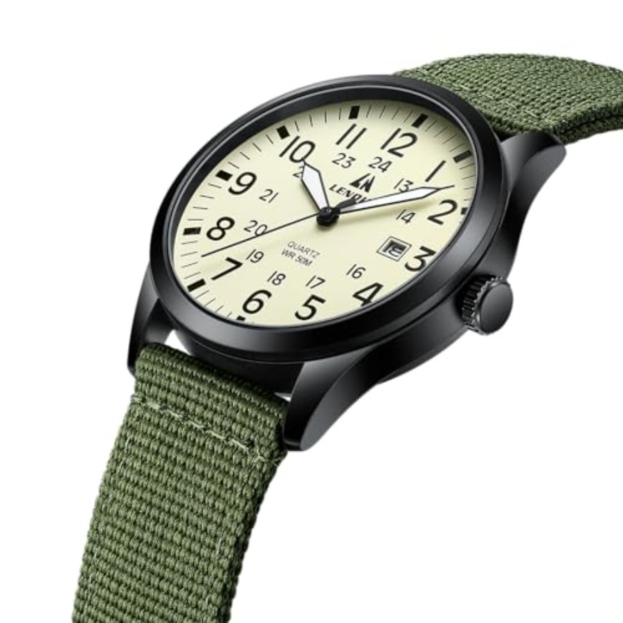 LN LENQIN Mens Watches Unisex  - Leather Watch Band Men recension och pris