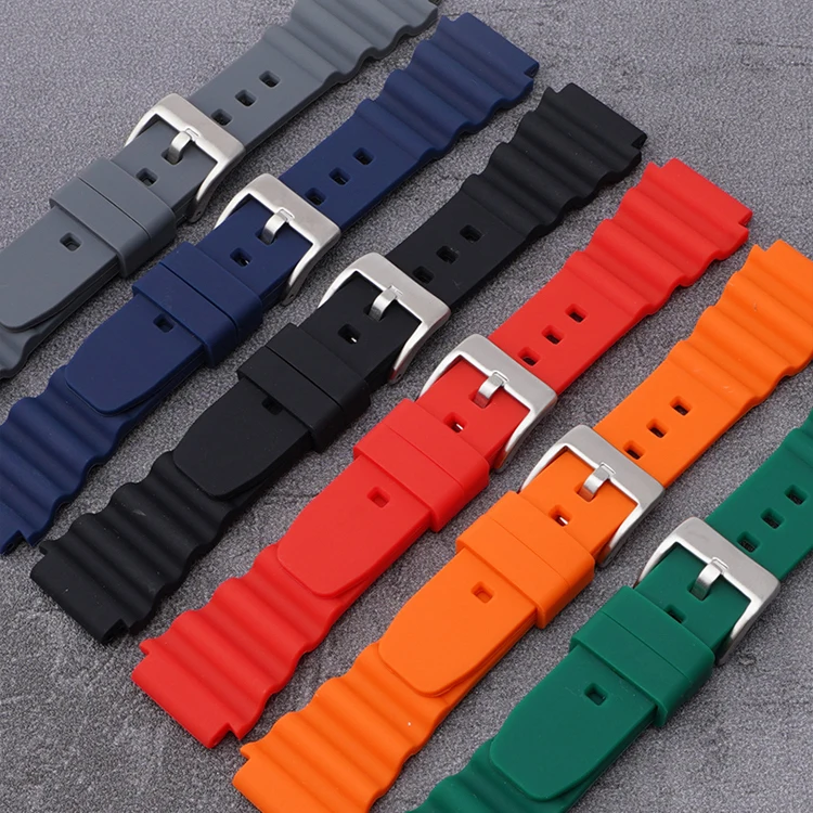 20mm 22mm Silicone Sport Strap - Rubber Strap Diver recension och pris